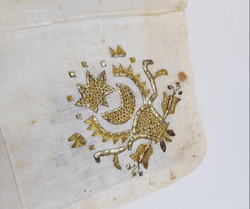 OSMANLI DÖNEMİ ALTIN SIRMA İŞLEMELİ AY YILDIZLI ÇEVRE