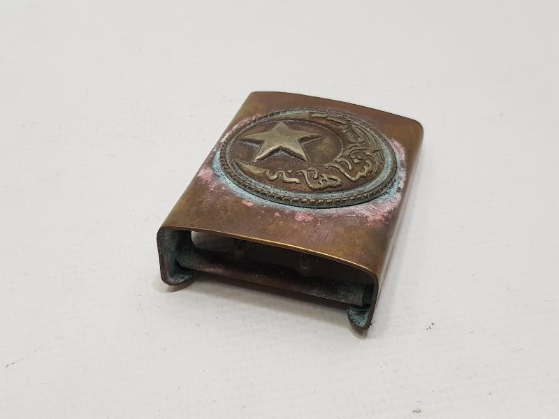 OSMANLI DÖNEMİ ASAKİRİ ŞAHANE YAZILI ÇOK NADİR OSMANLI SUBAY KEMER TOKASI