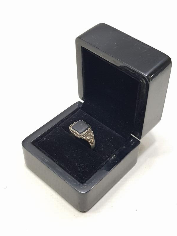 OSMANLI DÖNEMİ GÜHERSE İŞÇİLİKLİ OLTU TAŞLI GÜMÜŞ YÜZÜK