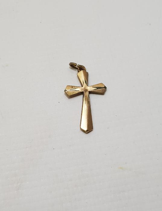 OSMANLI DÖNEMİ LEVANTEN İŞİ ALTIN KAPLAMA NADİR HAÇ KOLYE UCU