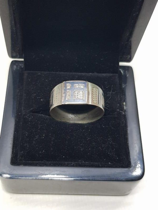 OSMANLI DÖNEMİ LEVANTEN İŞİ SAVATLI HAÇ İŞLEMELİ GÜMÜŞ YÜZÜK