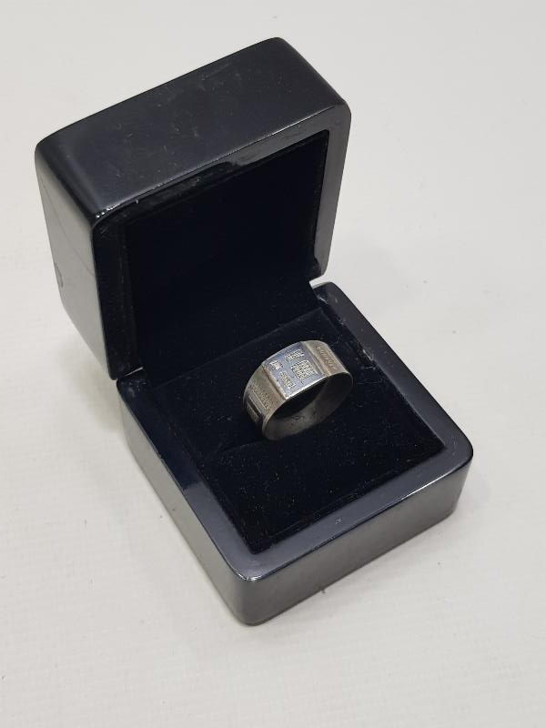 OSMANLI DÖNEMİ LEVANTEN İŞİ SAVATLI HAÇ İŞLEMELİ GÜMÜŞ YÜZÜK