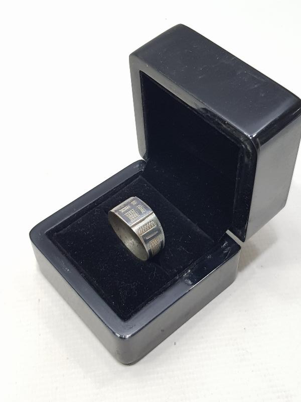 OSMANLI DÖNEMİ LEVANTEN İŞİ SAVATLI HAÇ İŞLEMELİ GÜMÜŞ YÜZÜK