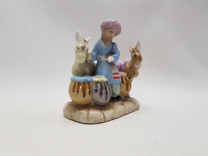 OSMANLI DÖNEMİ NASREDDİN HOCA TİPLEMESİ PORSELEN BİBLO