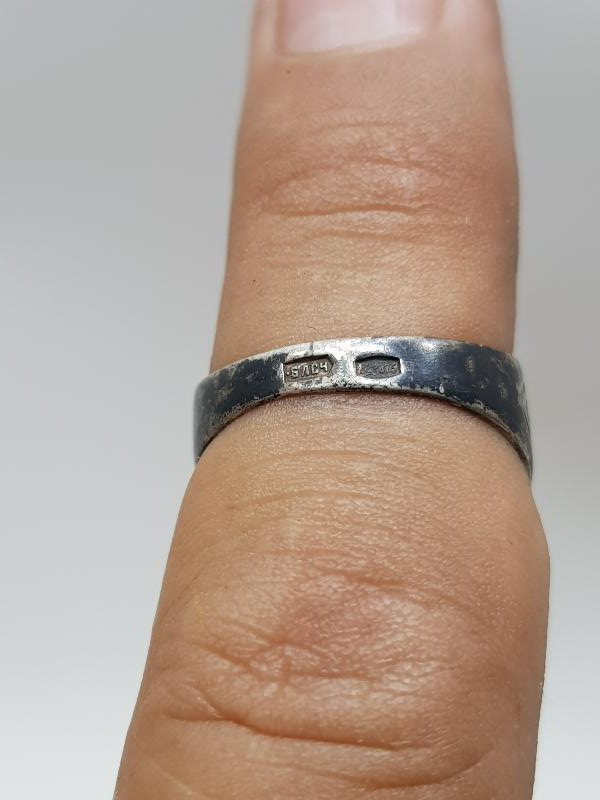 OSMANLI DÖNEMİ RUS YAPIMI SAVATLI GÜMÜŞ YÜZÜK 