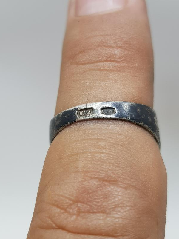 OSMANLI DÖNEMİ RUS YAPIMI SAVATLI GÜMÜŞ YÜZÜK 