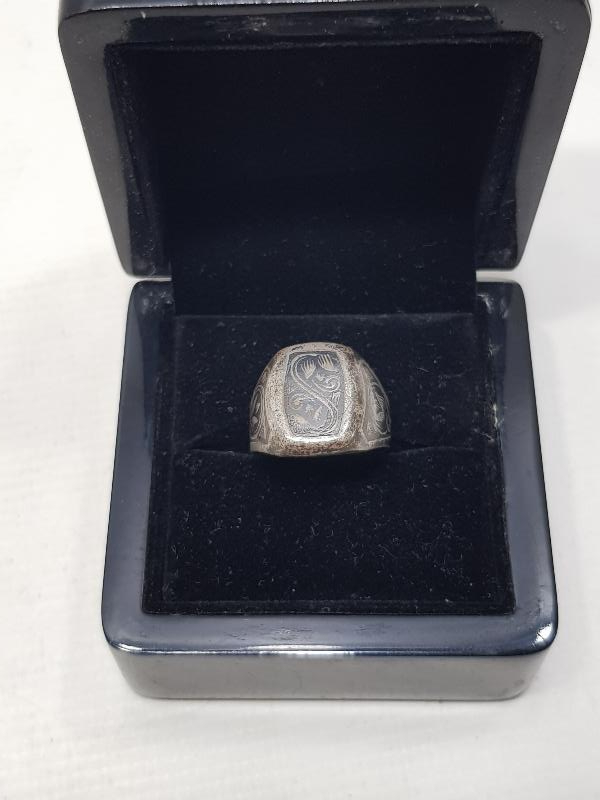 OSMANLI DÖNEMİ RUS YAPIMI SAVATLI GÜMÜŞ YÜZÜK 