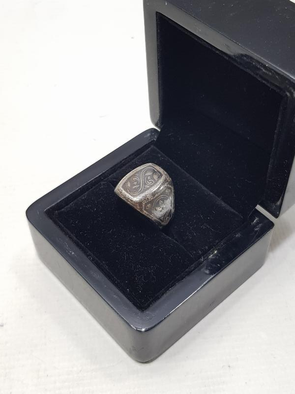 OSMANLI DÖNEMİ RUS YAPIMI SAVATLI GÜMÜŞ YÜZÜK 