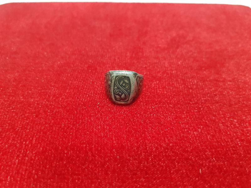 OSMANLI DÖNEMİ RUS YAPIMI SAVATLI GÜMÜŞ YÜZÜK 