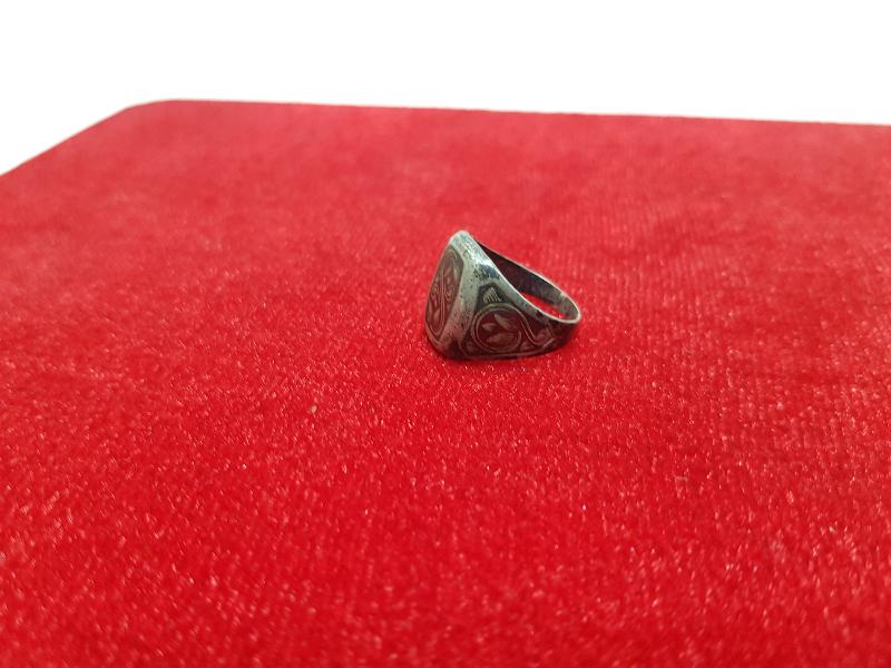 OSMANLI DÖNEMİ RUS YAPIMI SAVATLI GÜMÜŞ YÜZÜK 