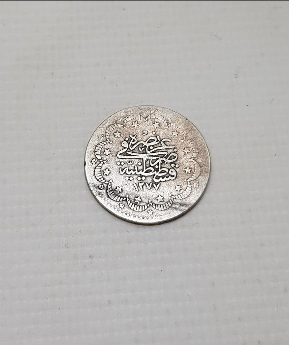 SULTAN ABDÜLAZİZ HAN DÖNEMİ NADİR 5 KURUŞ GÜMÜŞ MECİDİYE PARA