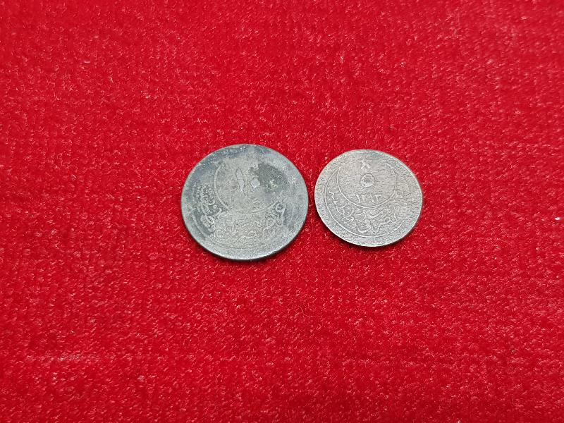 SULTAN ABDÜLHAMİD HAN DÖNEMİ GÜMÜŞ KARAKURUŞ 5 VE 10 PARA