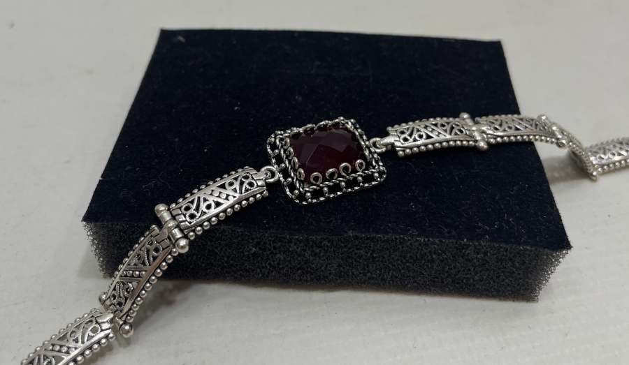 AKİK TAŞLI GÜMÜŞ BİLEKLİK