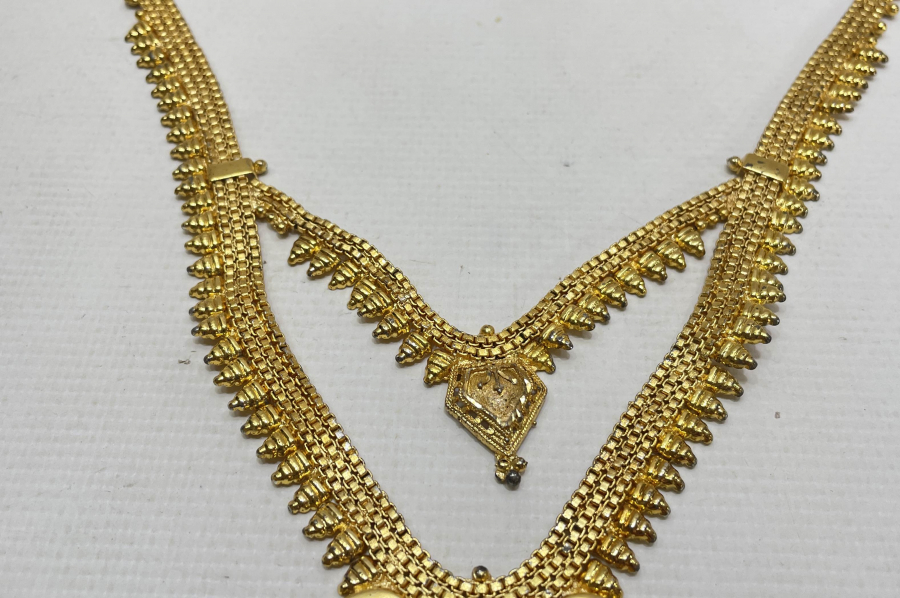 ALTIN KAPLAMA BÜYÜK BOY GERDANLIK