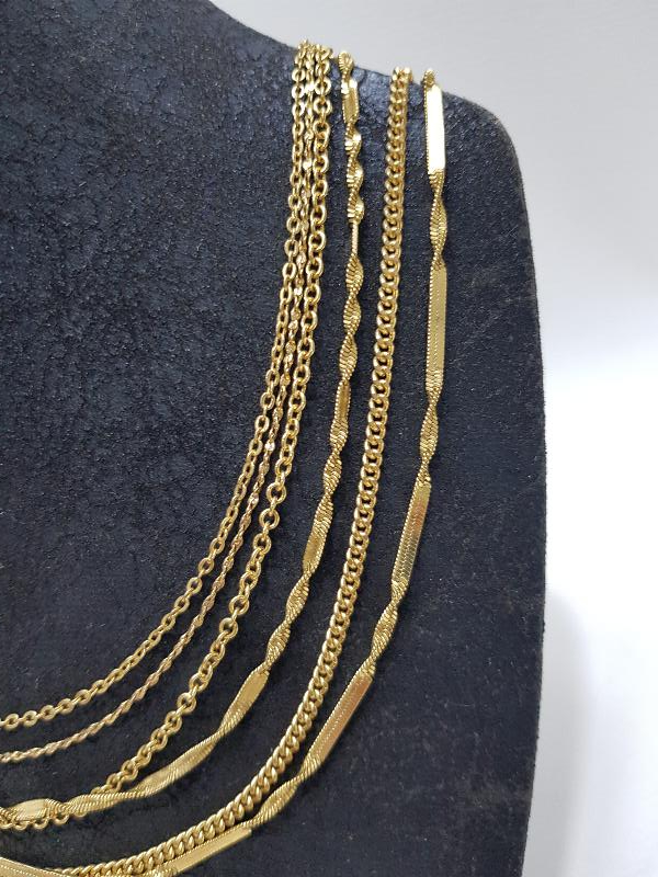 ANTİKA ALTIN KAPLAMA KOLYE 