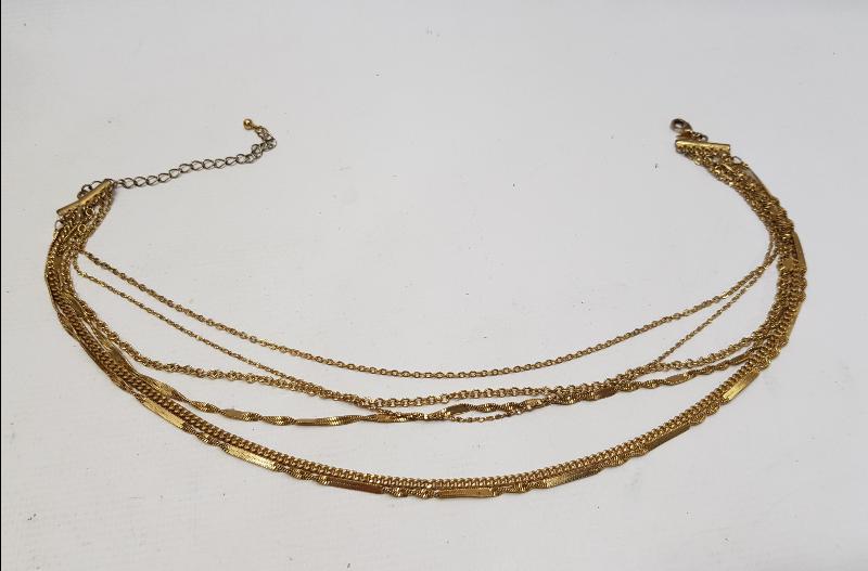 ANTİKA ALTIN KAPLAMA KOLYE 