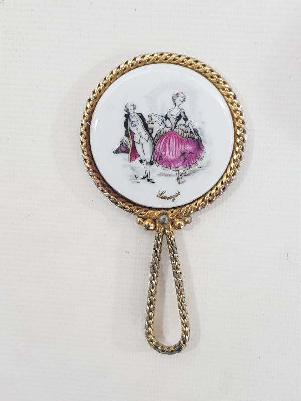 ANTİKA LIMOGES EL AYNASI 