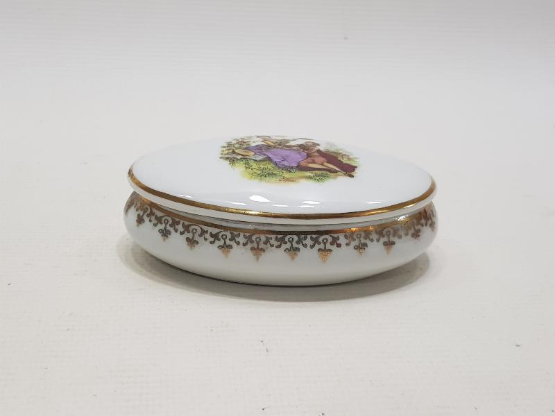 ANTİKA LIMOGES PORSELEN MÜCEVHER KUTUSU