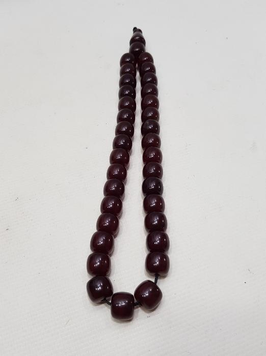 ANTİKA VİŞNE RENGİ KATALİN TESPİH 