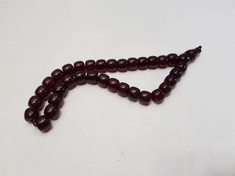 ANTİKA VİŞNE RENGİ KATALİN TESPİH 