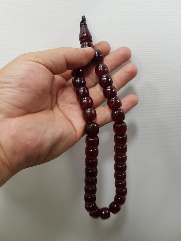 ANTİKA VİŞNE RENGİ KATALİN TESPİH 