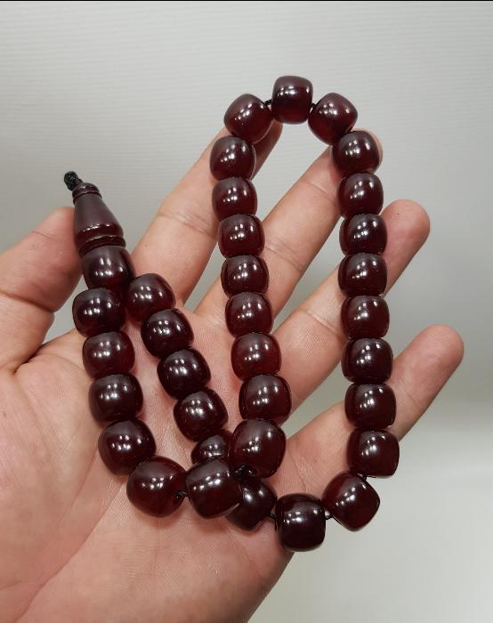 ANTİKA VİŞNE RENGİ KATALİN TESPİH 