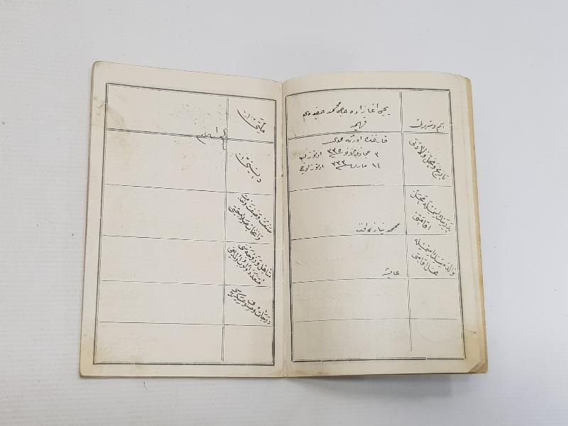 CUMHURİYET İLK DÖNEM OSMANLICA HÜVİYET CÜZDANI