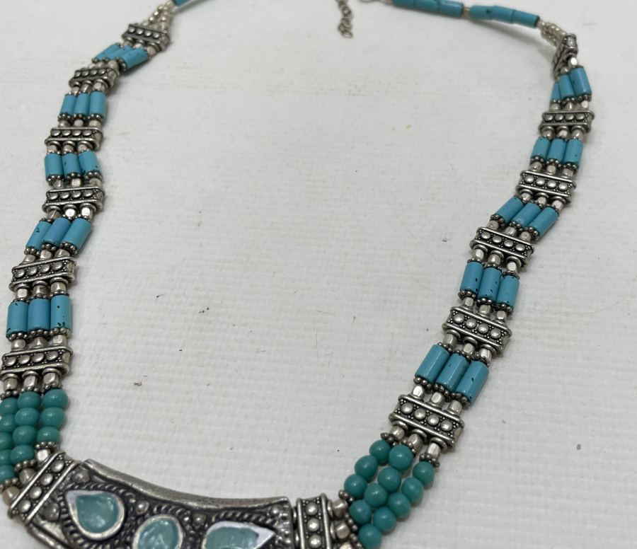 DOĞAL TAŞLI TÜRKMEN İŞİ GERDANLIK