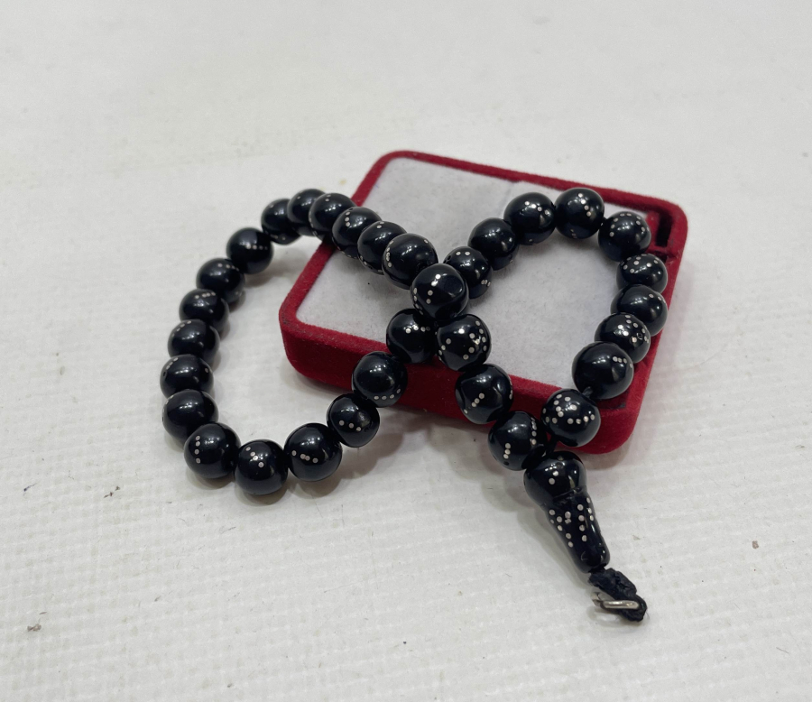 GÜMÜŞ ÇAKMA İŞÇİLİKLİ ÖZEL YAPIM OLTU TESPİH