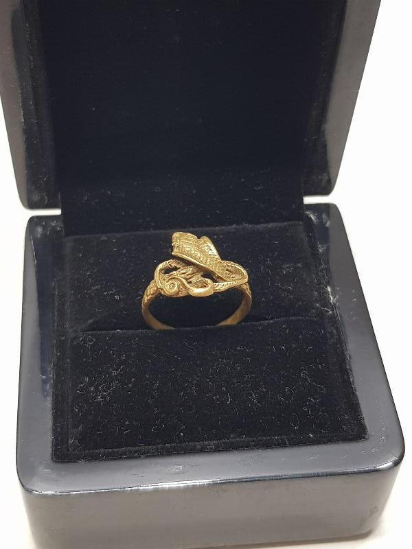 KOBRA YILANI FORMLU ANTİKA YÜZÜK