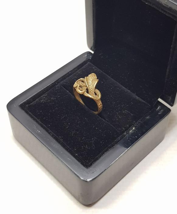 KOBRA YILANI FORMLU ANTİKA YÜZÜK