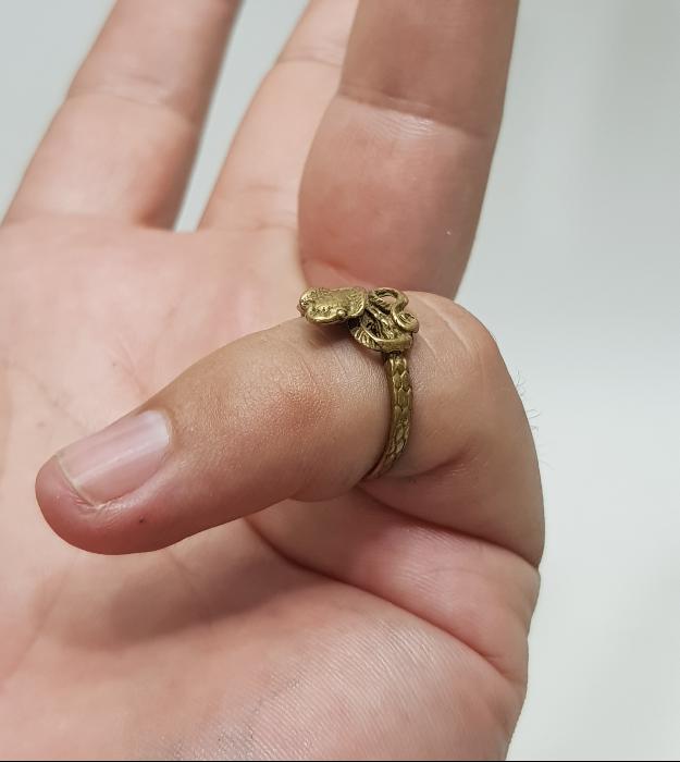 KOBRA YILANI FORMLU ANTİKA YÜZÜK