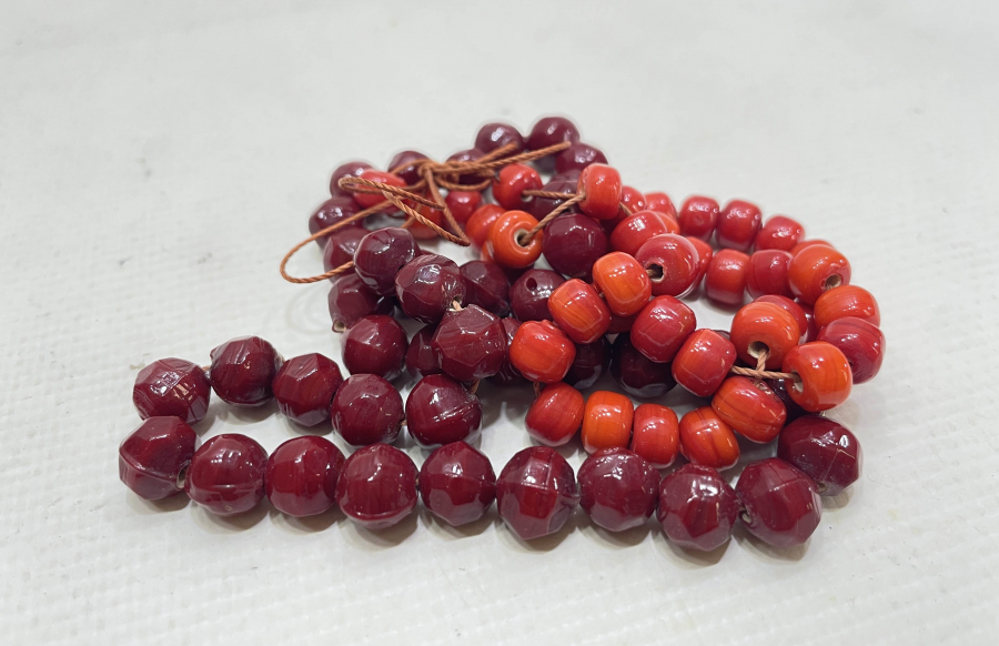 OSMANLI DÖNEMİ BEYKOZ İŞİ CAM YÖRÜK KOLYESİ