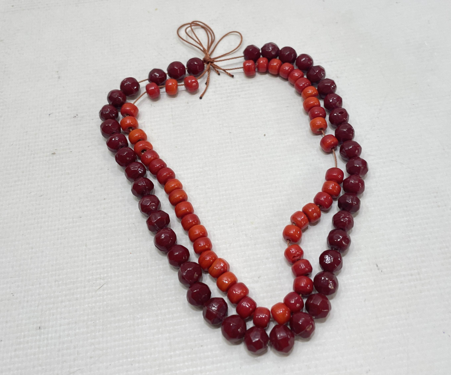 OSMANLI DÖNEMİ BEYKOZ İŞİ CAM YÖRÜK KOLYESİ