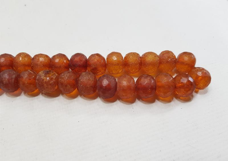 OSMANLI DÖNEMİ ÇOK NADİR FASETA KESİM DAMLA KEHRİBAR TESPİH