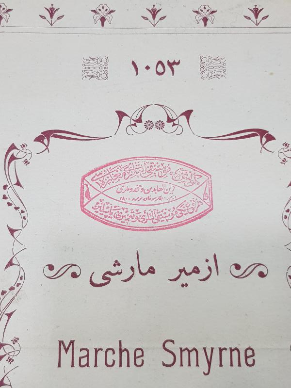 OSMANLI DÖNEMİ ÇOK NADİR İZMİR MARŞI NOTA KİTAPÇIĞI