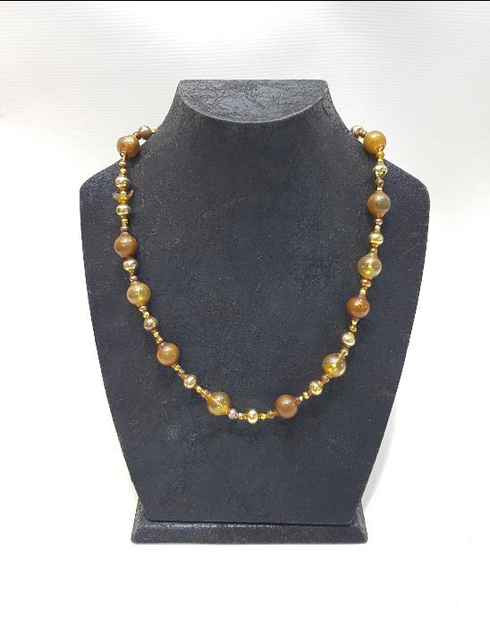 OSMANLI DÖNEMİ ÇOK NADİR ÜFLEME CAM GERDANLIK 