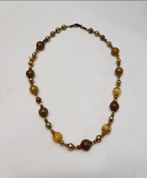 OSMANLI DÖNEMİ ÇOK NADİR ÜFLEME CAM GERDANLIK 