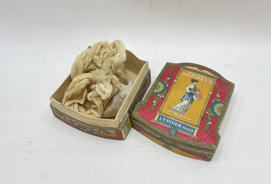 OSMANLI DÖNEMİ ÜZERİ OSMANLICA YAZILI ÇOK NADİR PUDRA KUTUSU