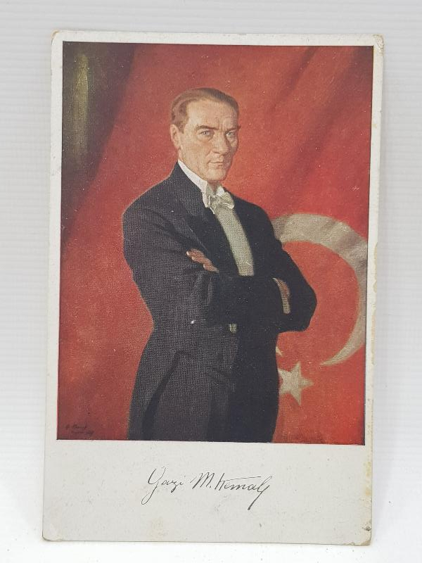 TÜRK TAYYARE CEMİYETİ MUSTAFA KEMAL ATATÜRK KARTPOSTALI