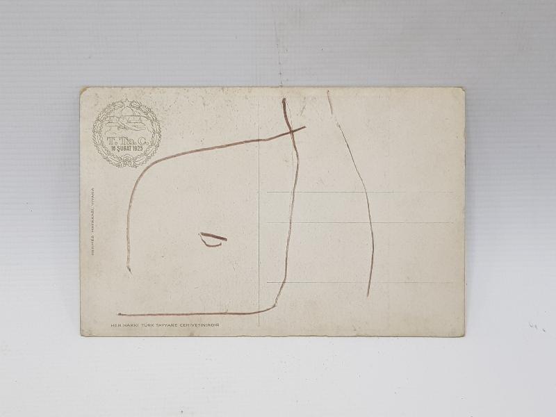 TÜRK TAYYARE CEMİYETİ MUSTAFA KEMAL ATATÜRK KARTPOSTALI