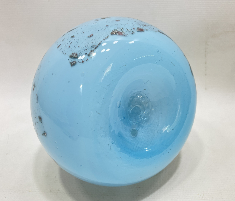 ÜFLEME CAMDAN MAMUL ÖZEL YAPIM ANTİKA VAZO