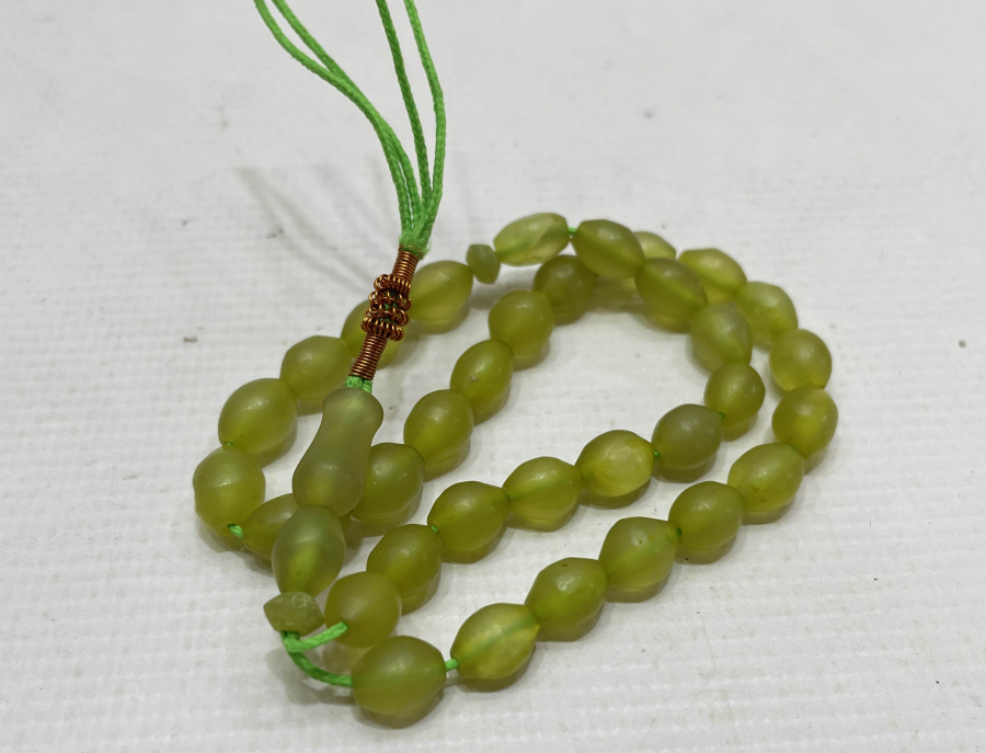 USTA İŞİ ANTİKA ŞAH MAKSUT TAŞINDAN MAMUL TESBİH