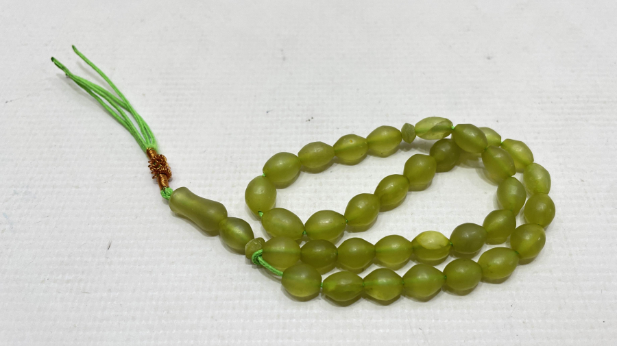 USTA İŞİ ANTİKA ŞAH MAKSUT TAŞINDAN MAMUL TESBİH