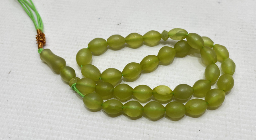 USTA İŞİ ANTİKA ŞAH MAKSUT TAŞINDAN MAMUL TESBİH