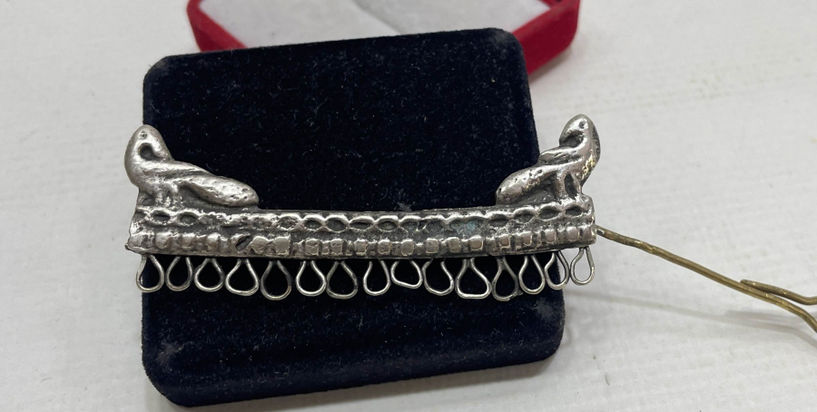 ÜZERİ KUŞLU ÇERKES İŞİ NADİR FORMDA TOKA