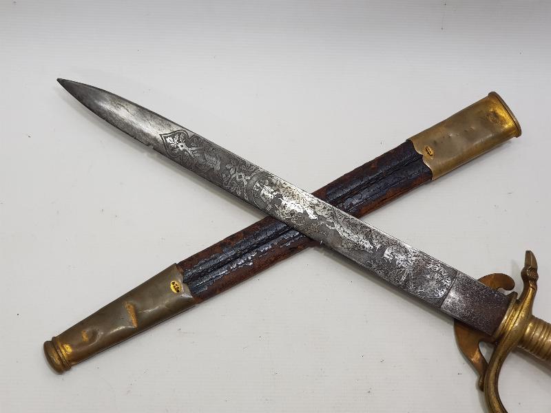 ANTİKA ALMAN AVCI KILICI