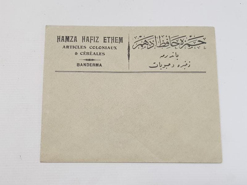 OSMANLICA ANTETLİ MEKTUP KAĞIDI VE ZARFI 