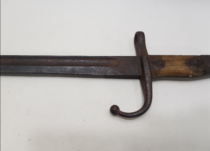 OSMANLICA YAZILI TUĞRALI VE BAYRAKLI NADİR OSMANLI SÜNGÜ