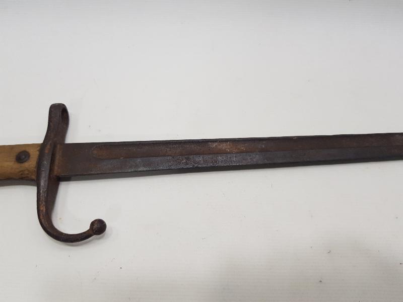 OSMANLICA YAZILI TUĞRALI VE BAYRAKLI NADİR OSMANLI SÜNGÜ